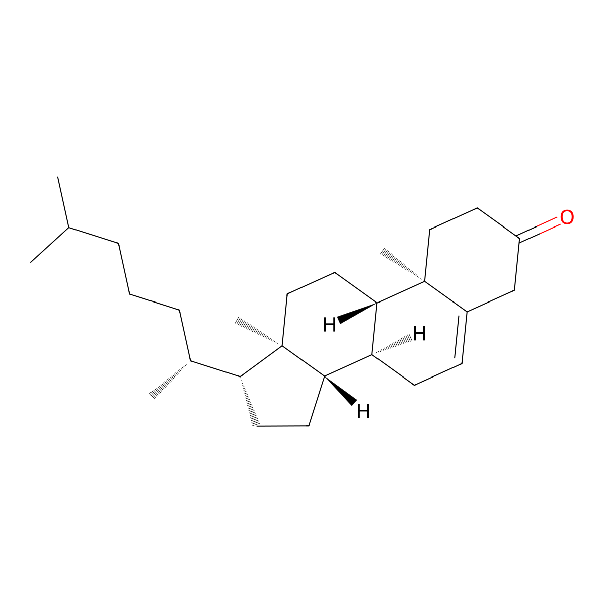 Cholest-5-en-3-one molecular structure, CAS 601-54-7