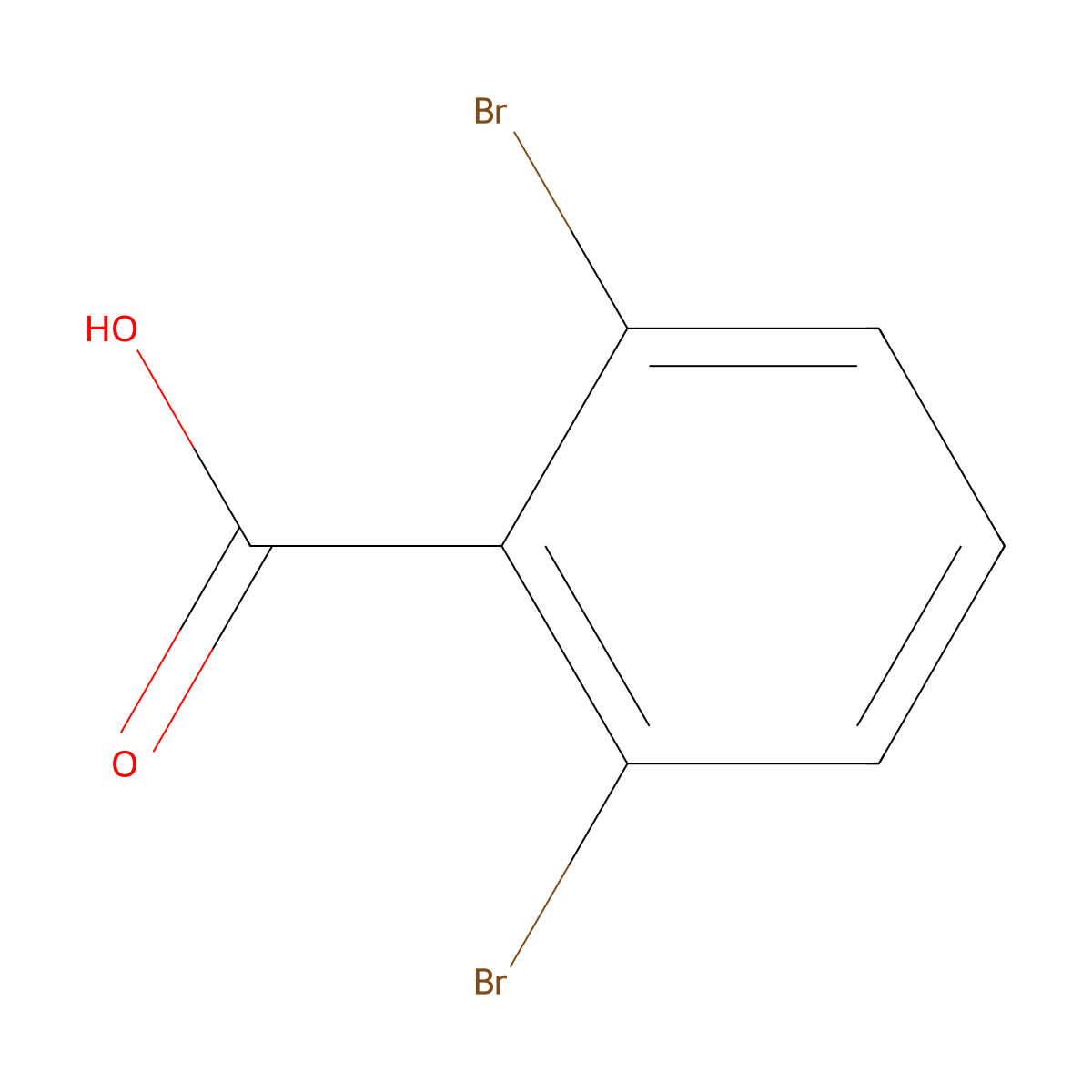 2,6-Dibromobenzoic acid molecular structure, CAS 601-84-3