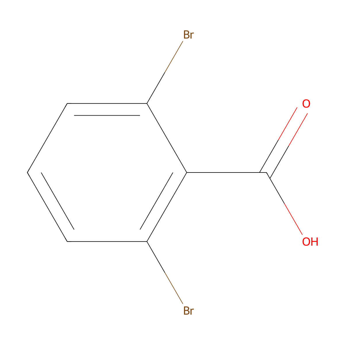 2,6-Dibromobenzoic acid molecular structure, CAS 601-84-3