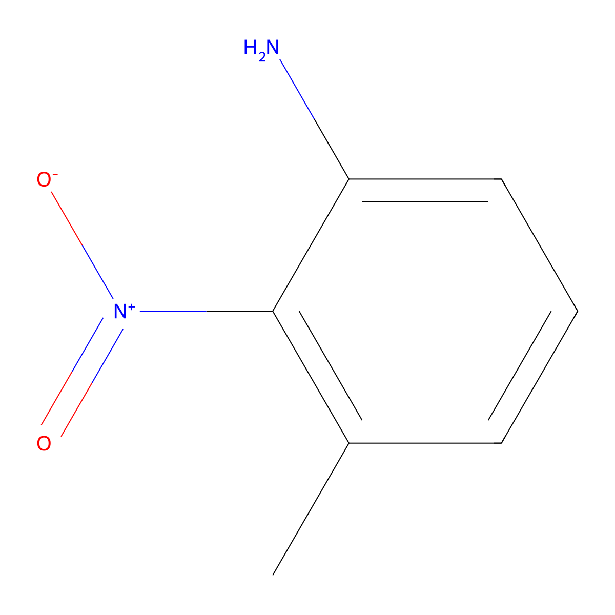 3-Methyl-2-nitroaniline molecular structure, CAS 601-87-6