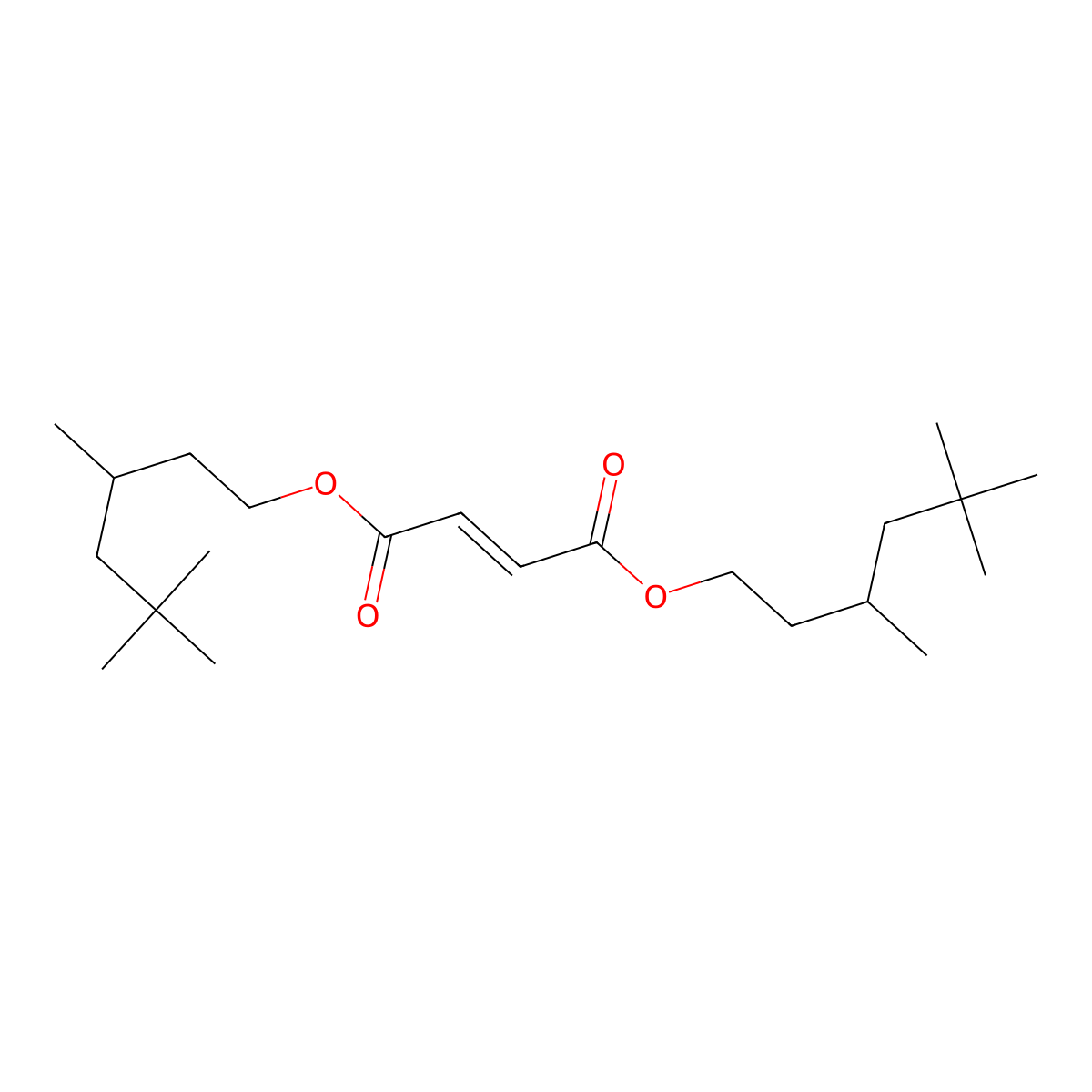 Bis(3,5,5-trimethylhexyl) maleate molecular structure, CAS 60100-39-2