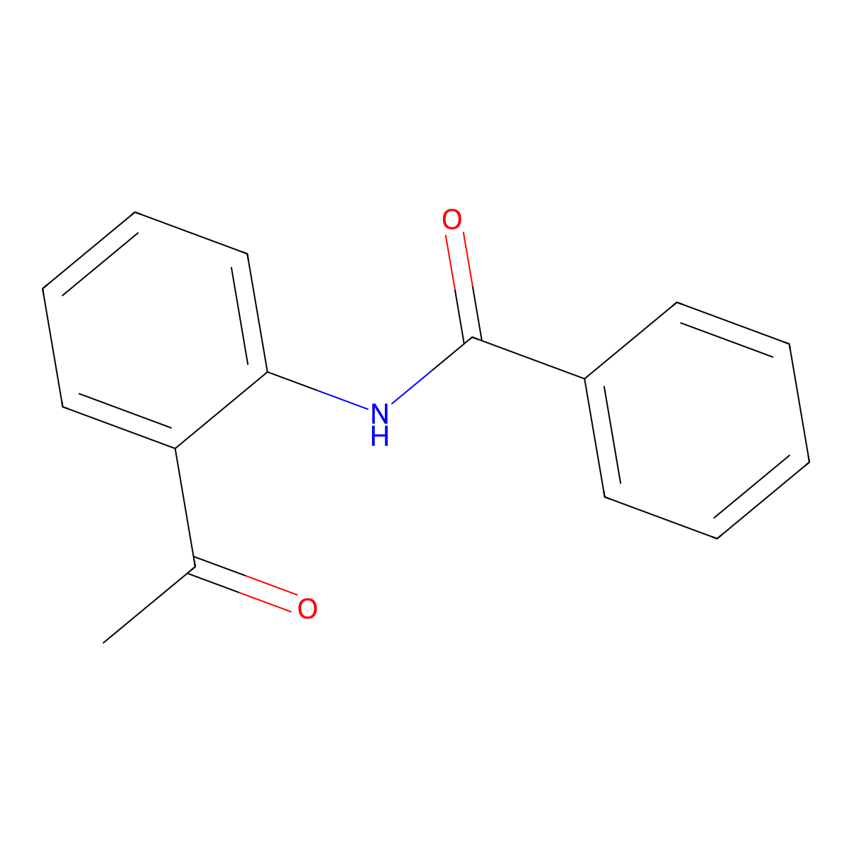 Benzamide, N-(2-acetylphenyl)- molecular structure, CAS 6011-26-3