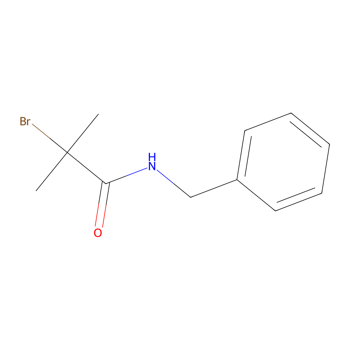N-Benzyl-2-bromo-2-methylpropanamide molecular structure, CAS 60110-37-4
