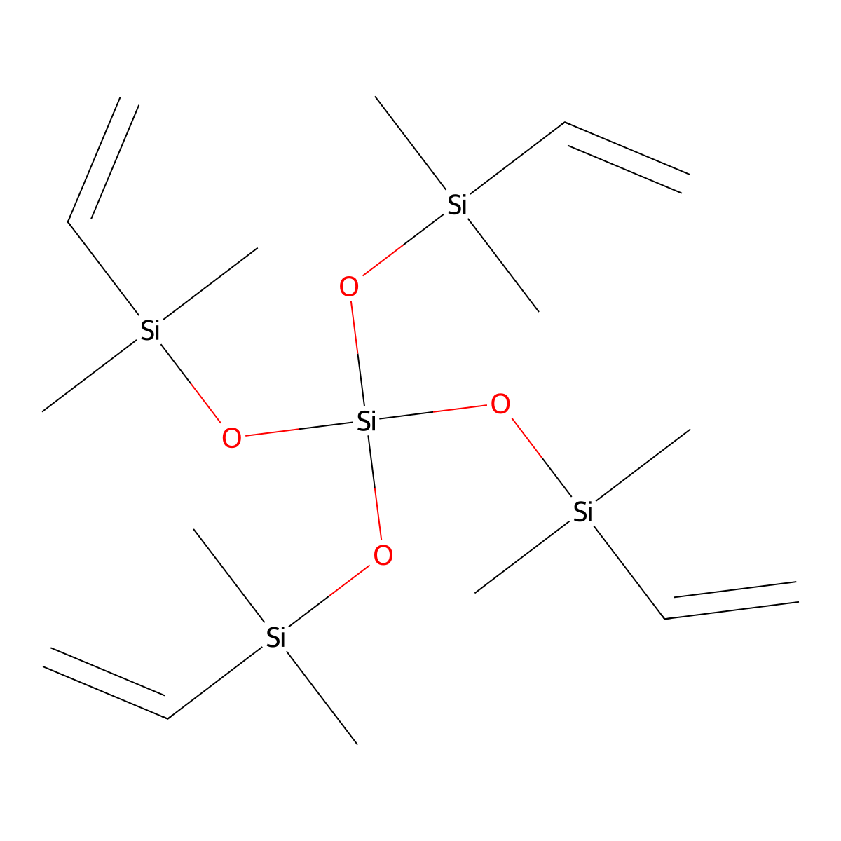 Trisiloxane, 1,5-diethenyl-3,3-bis[(ethenyldimethylsilyl)oxy]-1,1,5,5-tetramethyl- molecular structure, CAS 60111-54-8
