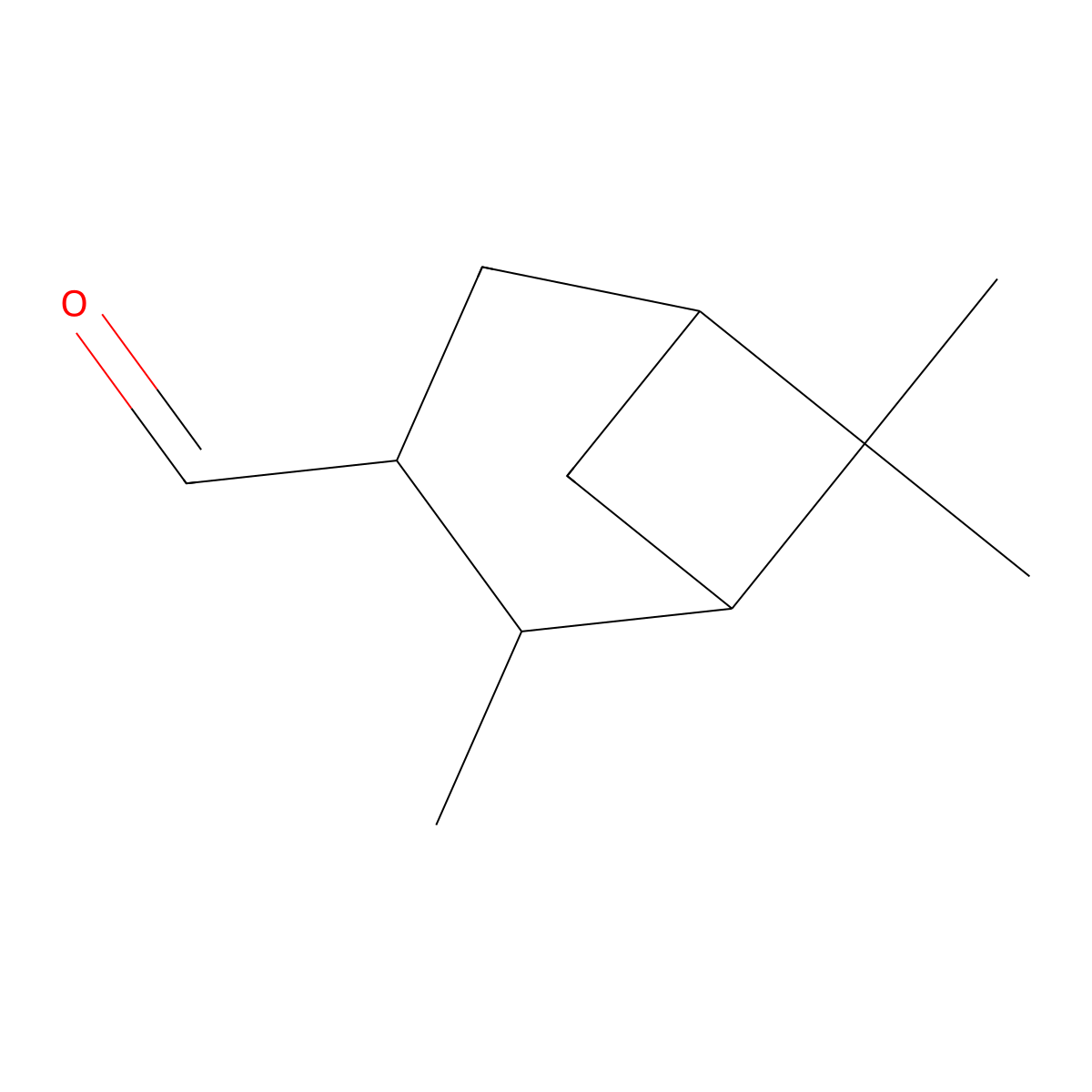 Bicyclo[3.1.1]heptane-3-carboxaldehyde, 2,6,6-trimethyl- molecular structure, CAS 60113-43-1