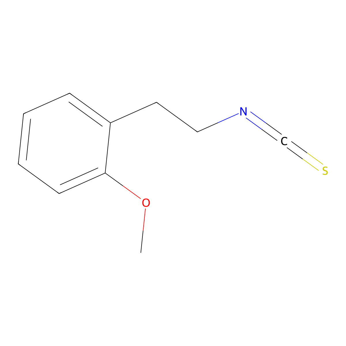 1-(2-Isothiocyanatoethyl)-2-methoxybenzene molecular structure, CAS 60114-03-6