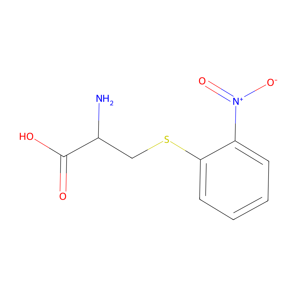 S-o-nitrophenyl-L-cysteine molecular structure, CAS 60115-45-9