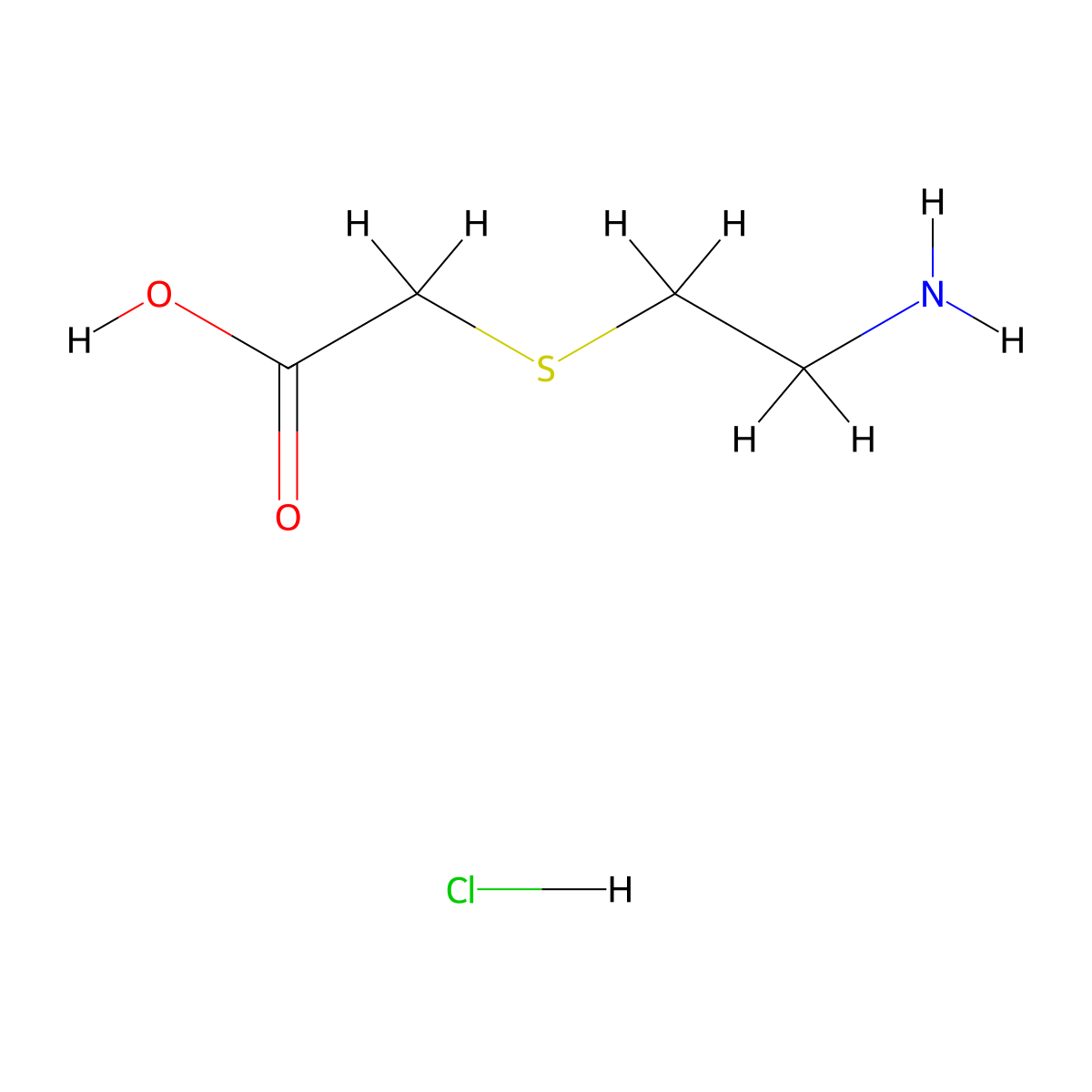 2-[(2-Aminoethyl)sulfanyl]acetic acid hydrochloride molecular structure, CAS 60116-66-7