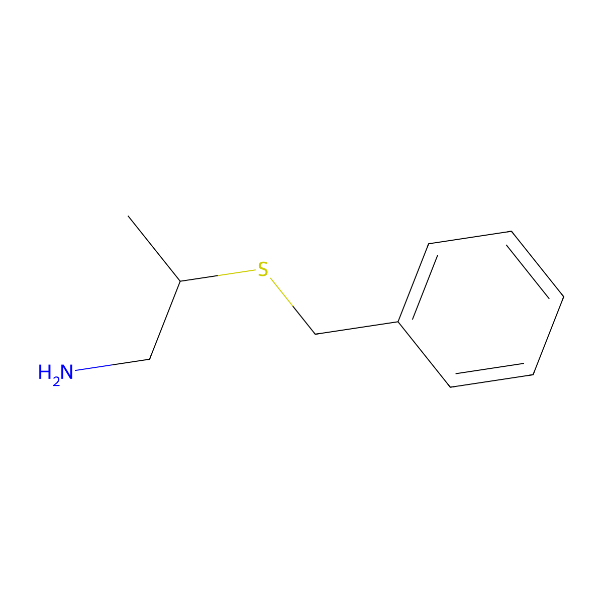 2-(Benzylsulfanyl)propan-1-amine molecular structure, CAS 60116-75-8