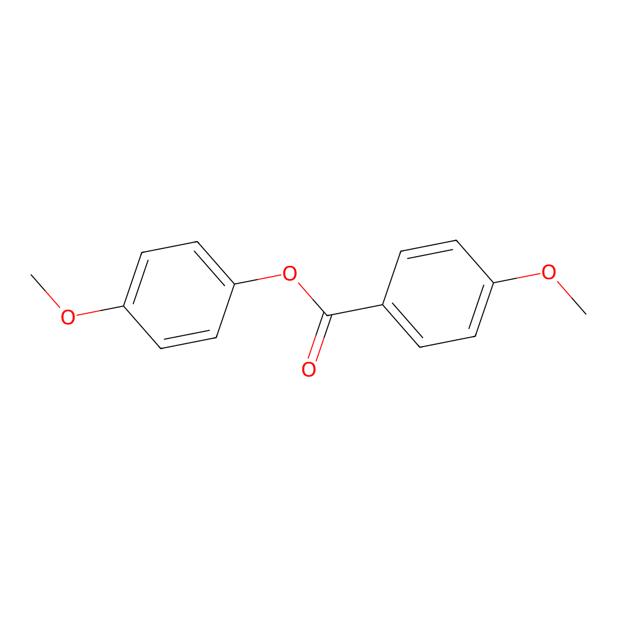 p-Anisic acid, 4-methoxyphenyl ester molecular structure, CAS 60127-34-6