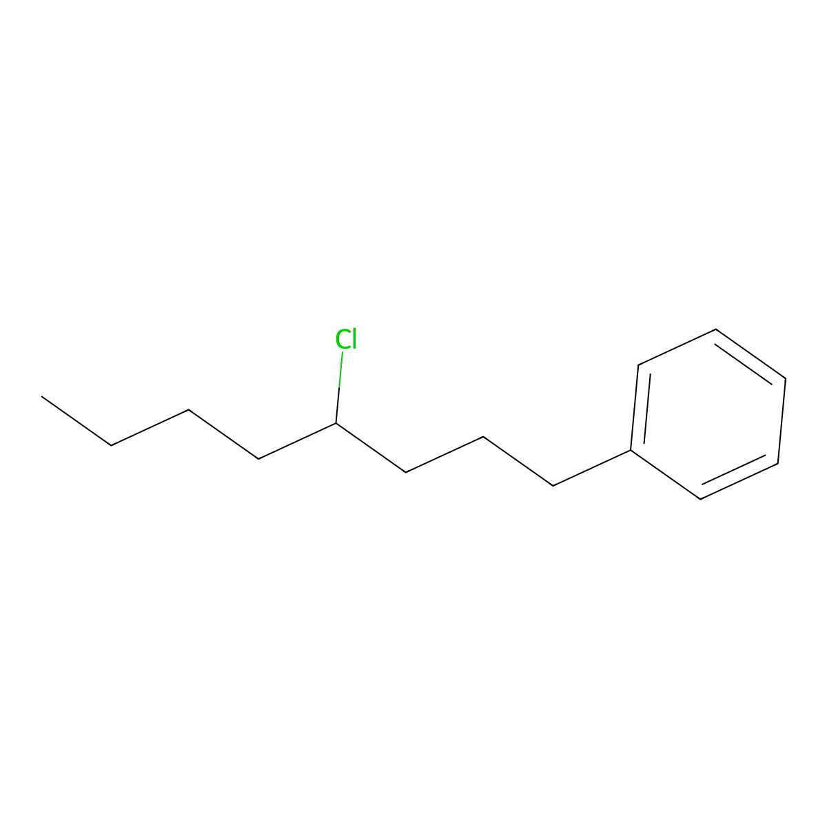 4-Chlorooctylbenzene molecular structure, CAS 60128-86-1