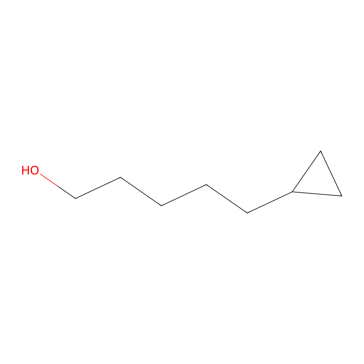 5-Cyclopropylpentan-1-ol molecular structure, CAS 60129-11-5