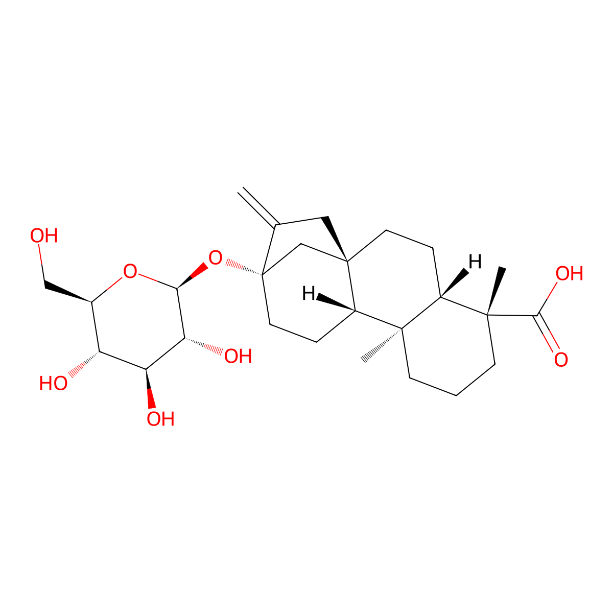 Steviolmonoside molecular structure, CAS 60129-60-4