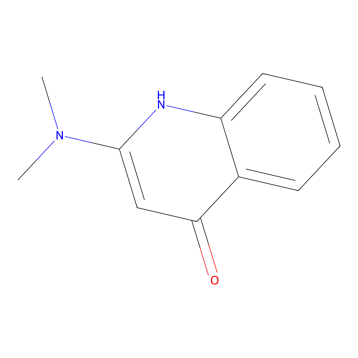 2-(Dimethylamino)quinolin-4(1H)-one molecular structure, CAS 60137-10-2