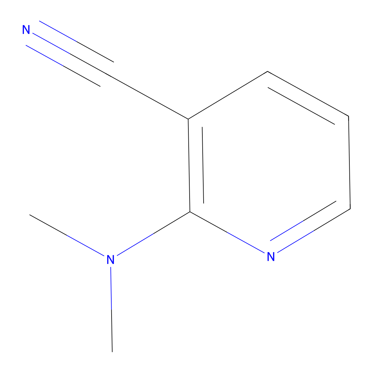 2-(Dimethylamino)pyridine-3-carbonitrile molecular structure, CAS 60138-76-3