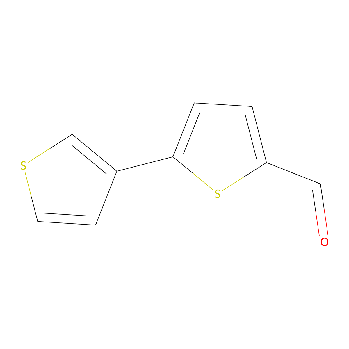 5-(3-Thienyl)-2-thiophenecarbaldehyde molecular structure, CAS 60141-28-8
