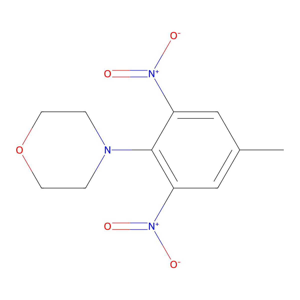4-(4-Methyl-2,6-dinitrophenyl)morpholine molecular structure, CAS 60145-72-4