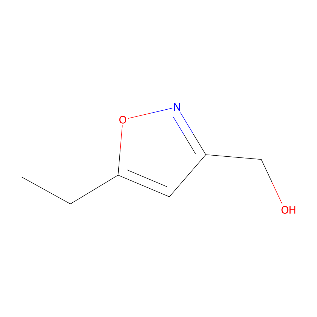 (5-Ethyl-1,2-oxazol-3-yl)methanol molecular structure, CAS 60148-49-4