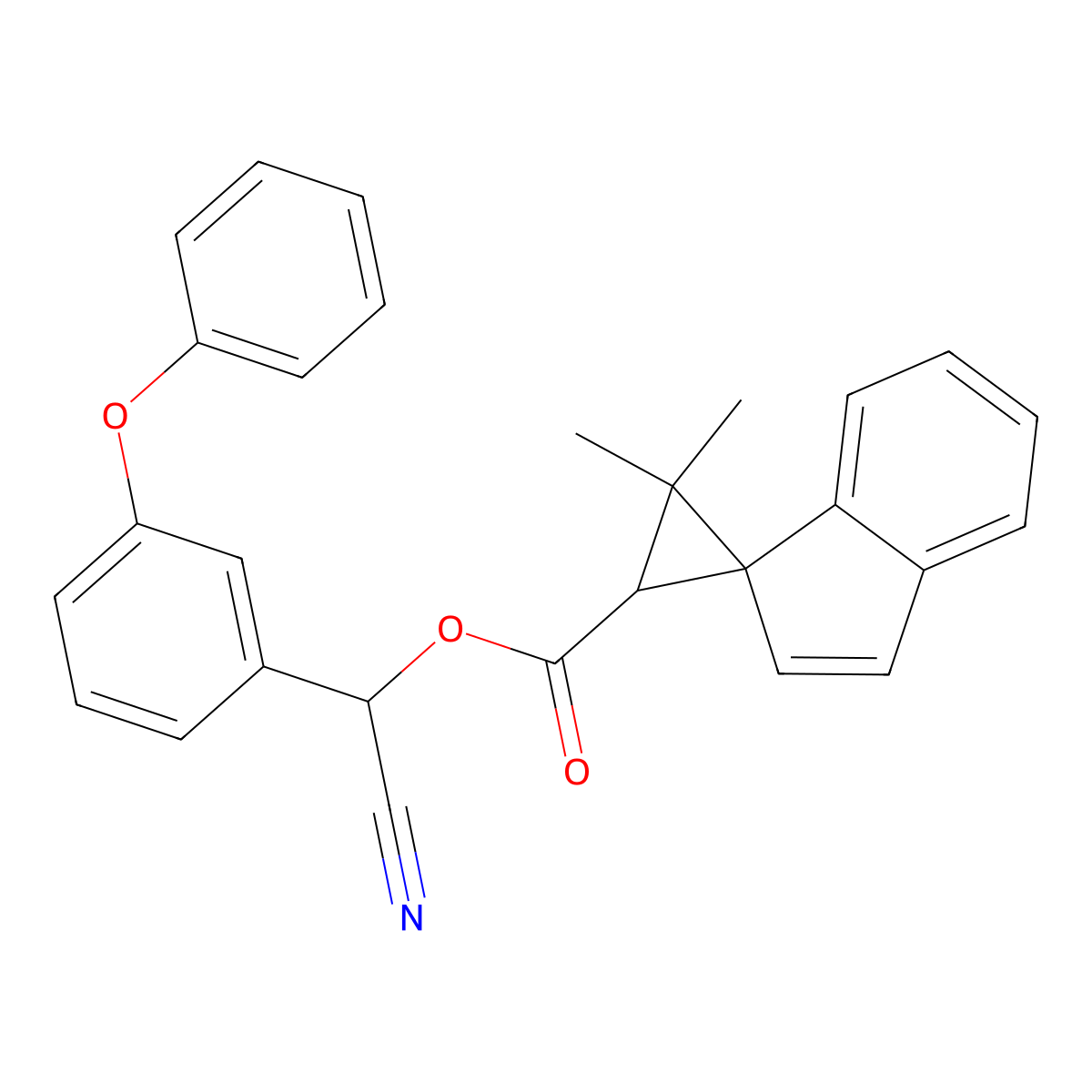 Cypothrin molecular structure, CAS 60148-52-9