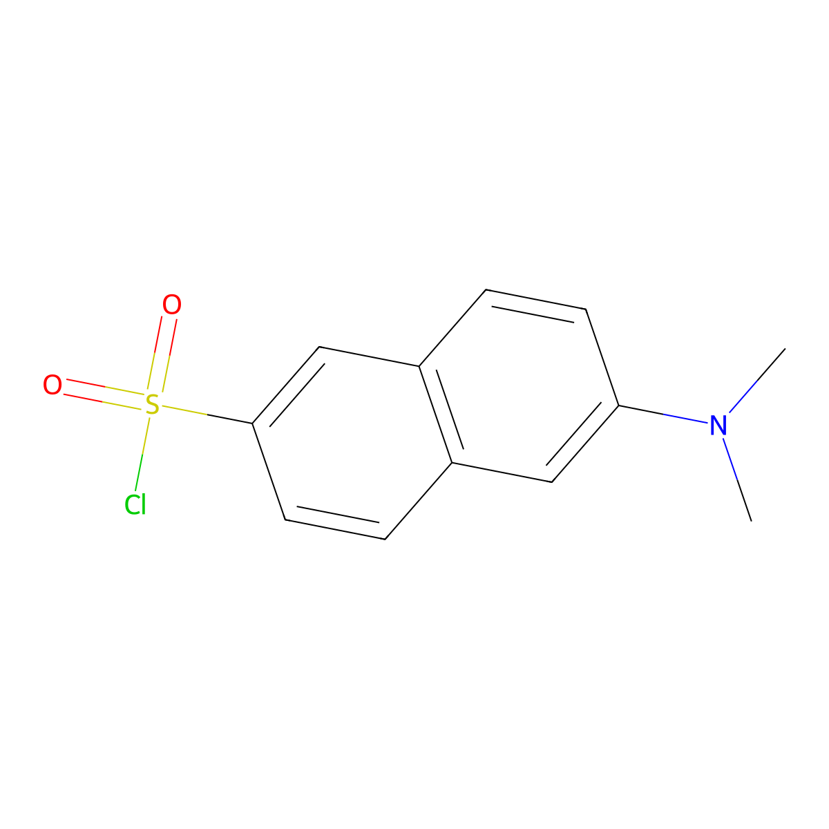 2-Dimethylaminonaphthalene-6-sulfonyl chloride molecular structure, CAS 60151-27-1