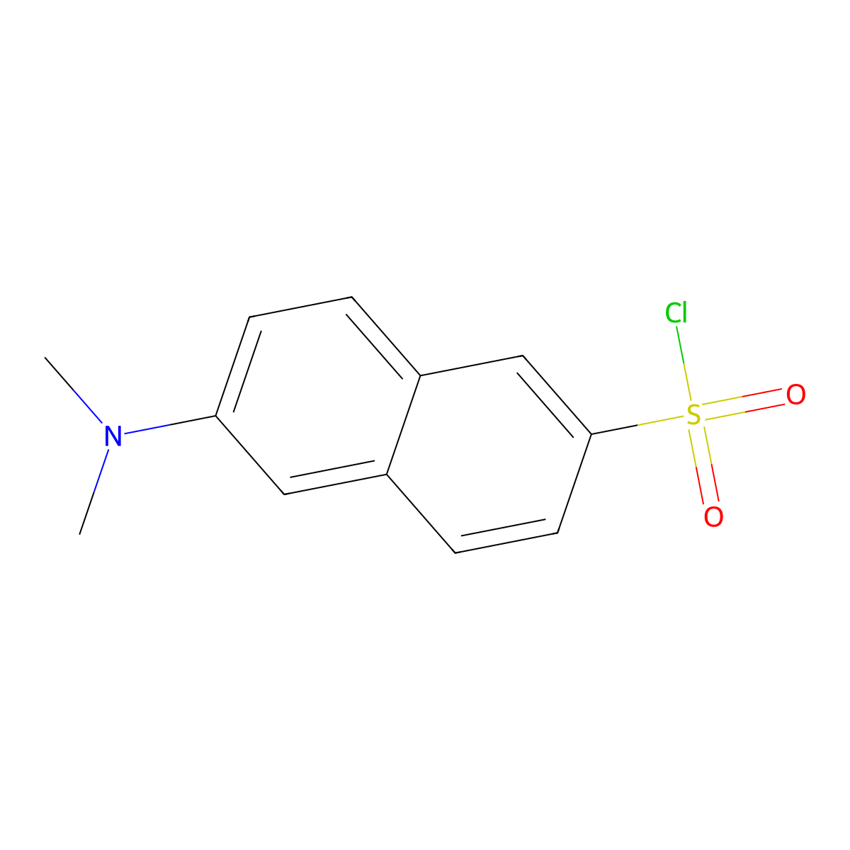 2-Dimethylaminonaphthalene-6-sulfonyl chloride molecular structure, CAS 60151-27-1