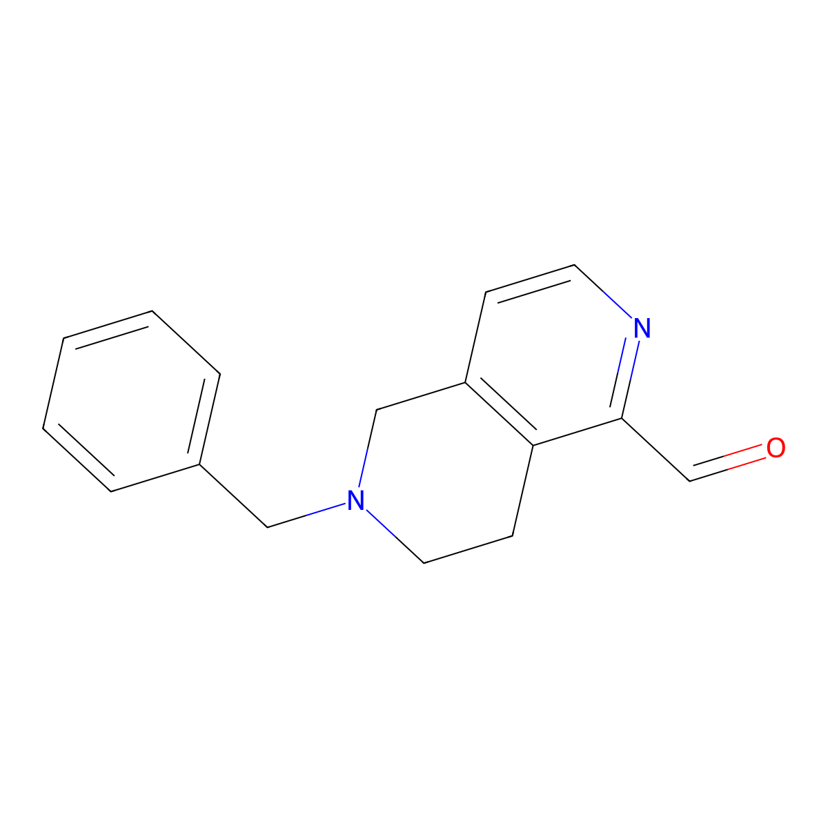 6-Benzyl-5,6,7,8-tetrahydro-[2,6]naphthyridine-1-carbaldehyde molecular structure, CAS 601514-64-1