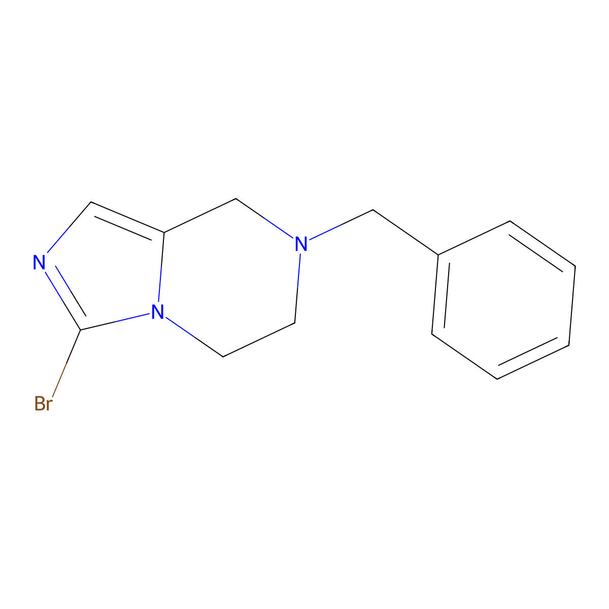 7-Benzyl-3-bromo-5,6,7,8-tetrahydroimidazo[1,5-a]pyrazine molecular structure, CAS 601515-08-6