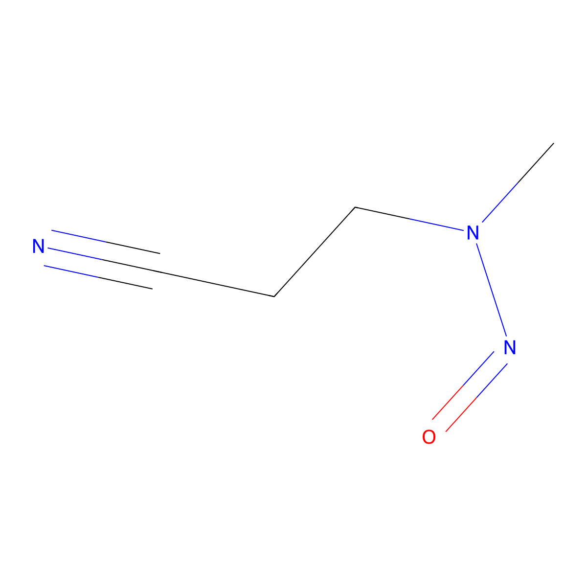 3-(Methylnitrosoamino)propanenitrile molecular structure, CAS 60153-49-3