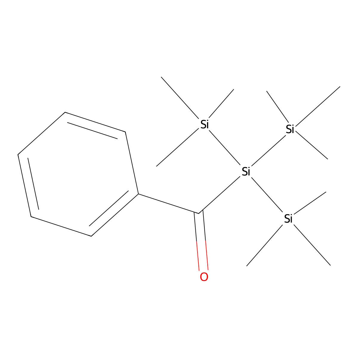 Tris(trimethylsilyl)-benzoyl-silane molecular structure, CAS 60154-95-2