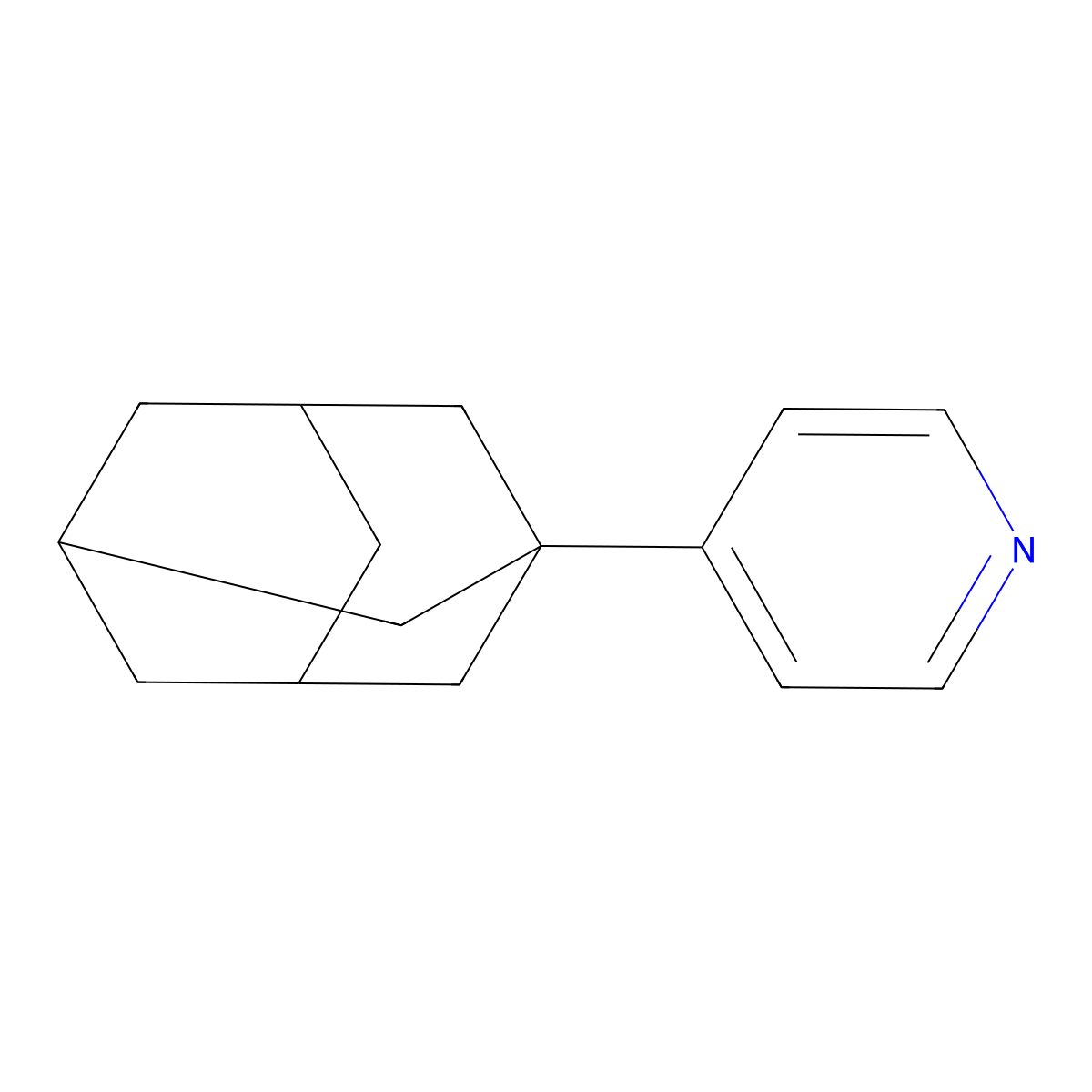 4-(1-Adamantyl)pyridine molecular structure, CAS 60159-38-8