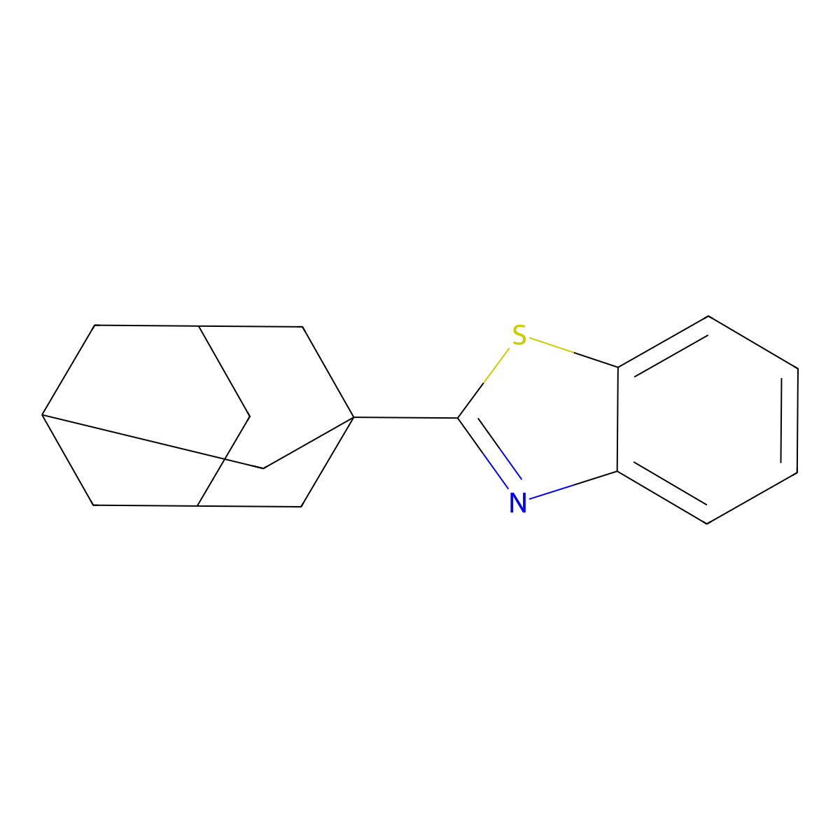 2-(Adamantan-1-yl)-1,3-benzothiazole molecular structure, CAS 60159-46-8