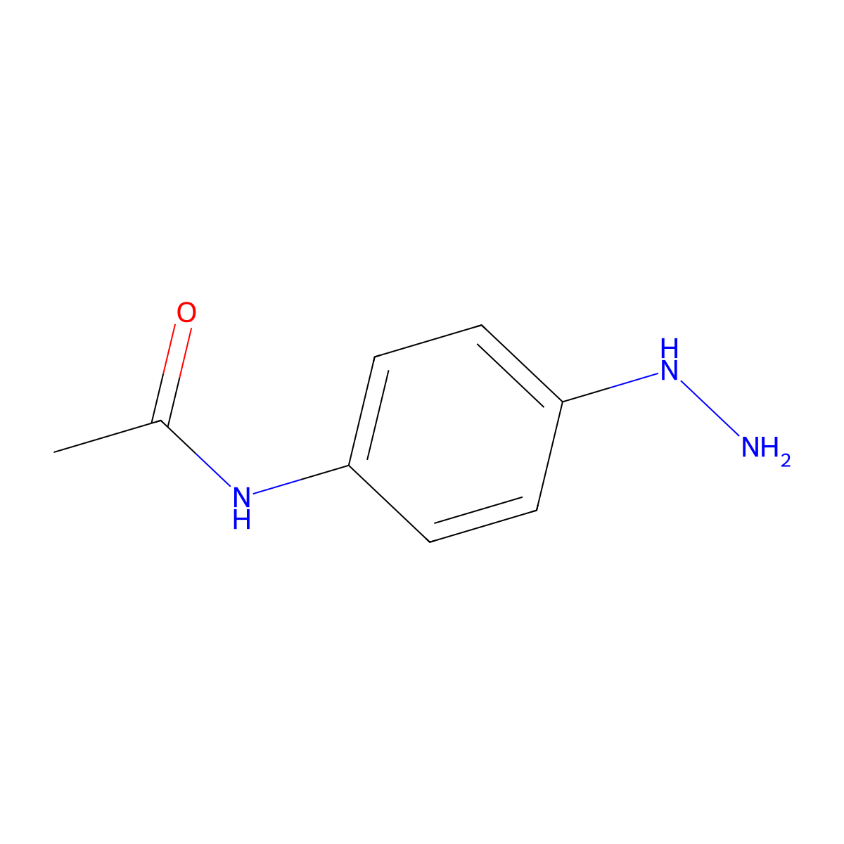 N-(4-Hydrazinylphenyl)acetamide molecular structure, CAS 60160-67-0