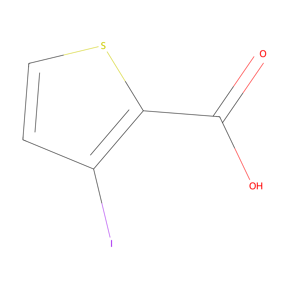 3-iodothiophene-2-carboxylic Acid molecular structure, CAS 60166-84-9