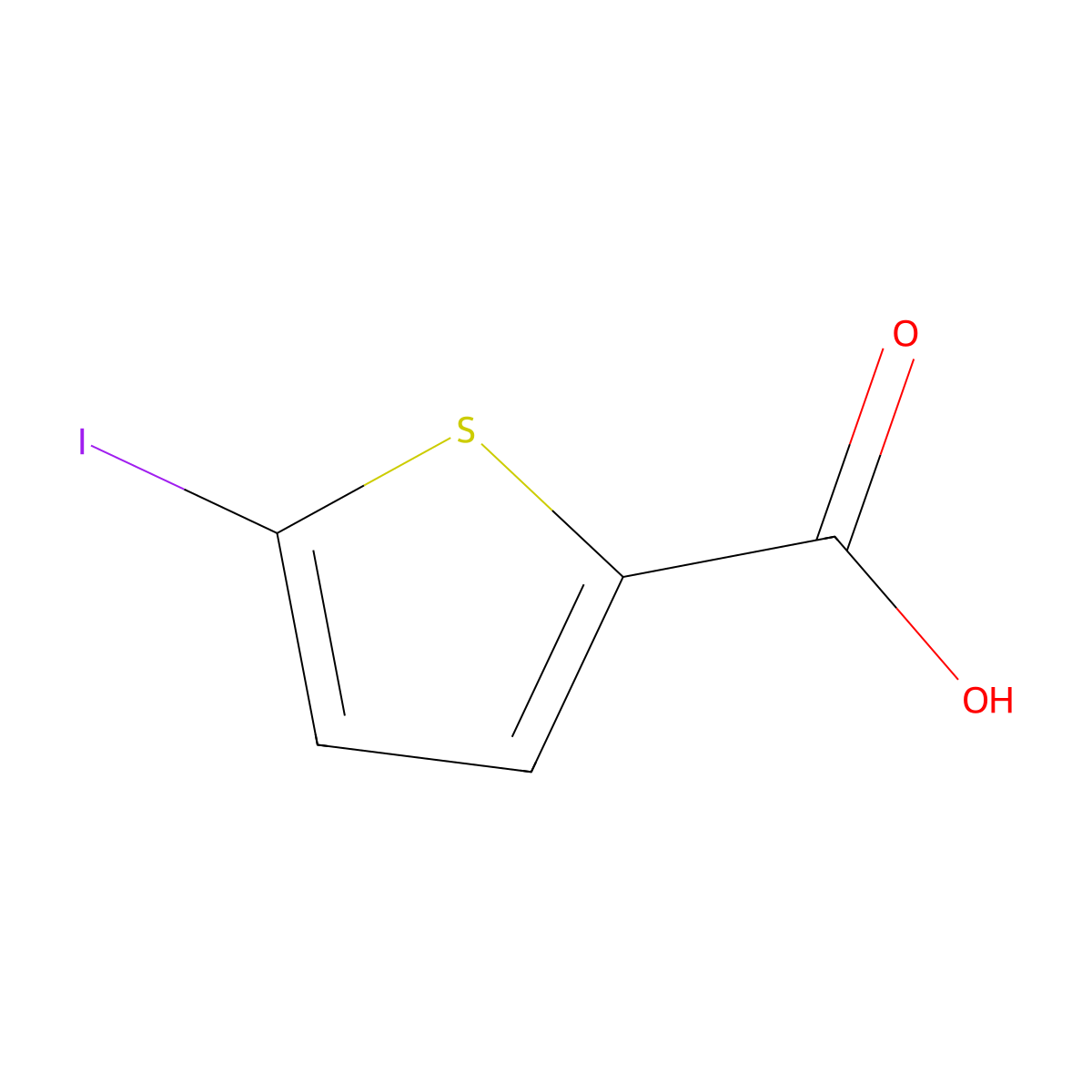5-Iodothiophene-2-carboxylic acid molecular structure, CAS 60166-85-0