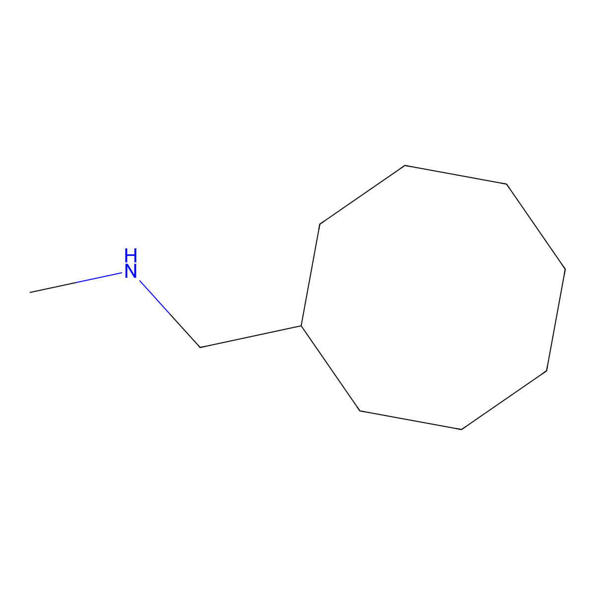 (Cyclooctylmethyl)(methyl)amine molecular structure, CAS 60168-07-2