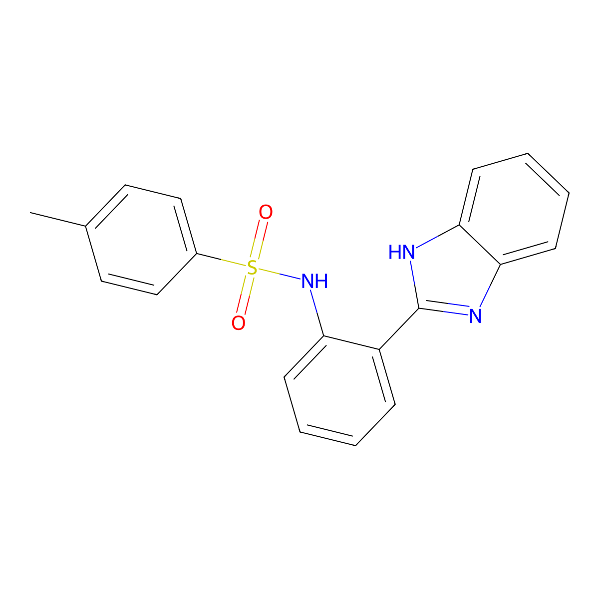 N-[2-(1H-benzimidazol-2-yl)phenyl]-4-methylbenzenesulfonamide molecular structure, CAS 60178-58-7