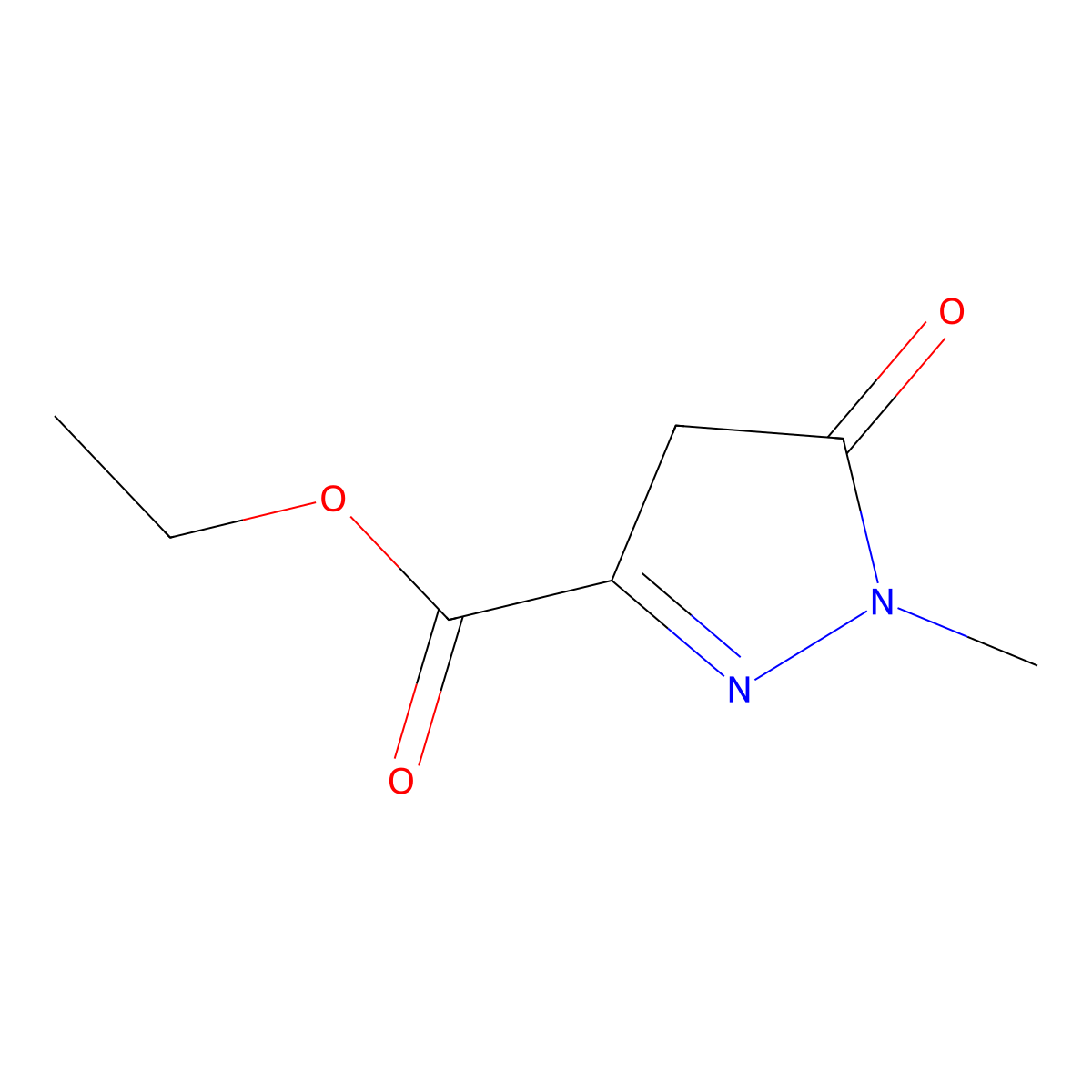 ethyl 1-methyl-5-oxo-4H-pyrazole-3-carboxylate molecular structure, CAS 60178-91-8