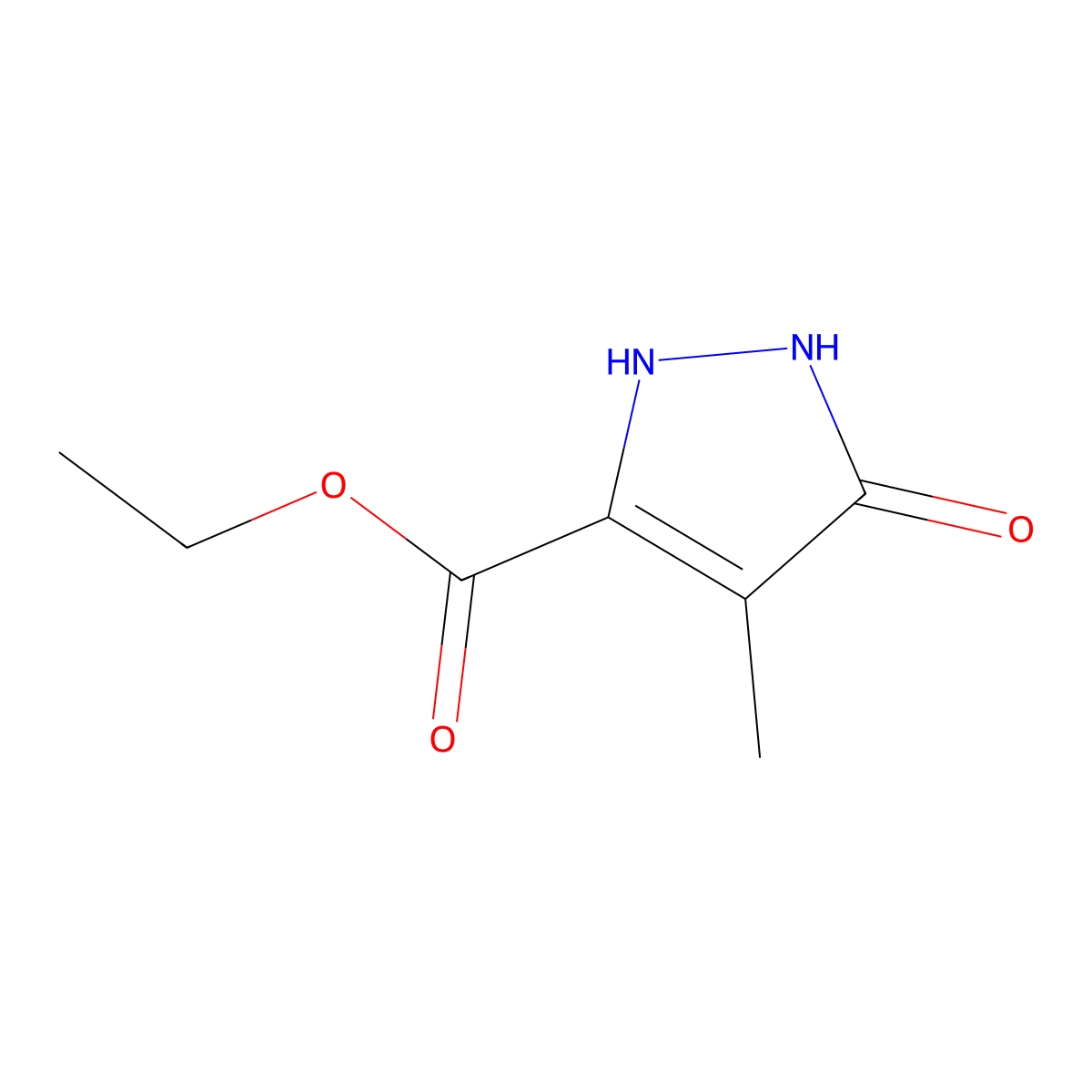 Ethyl 5-Hydroxy-4-methylpyrazole-3-carboxylate molecular structure, CAS 60178-98-5