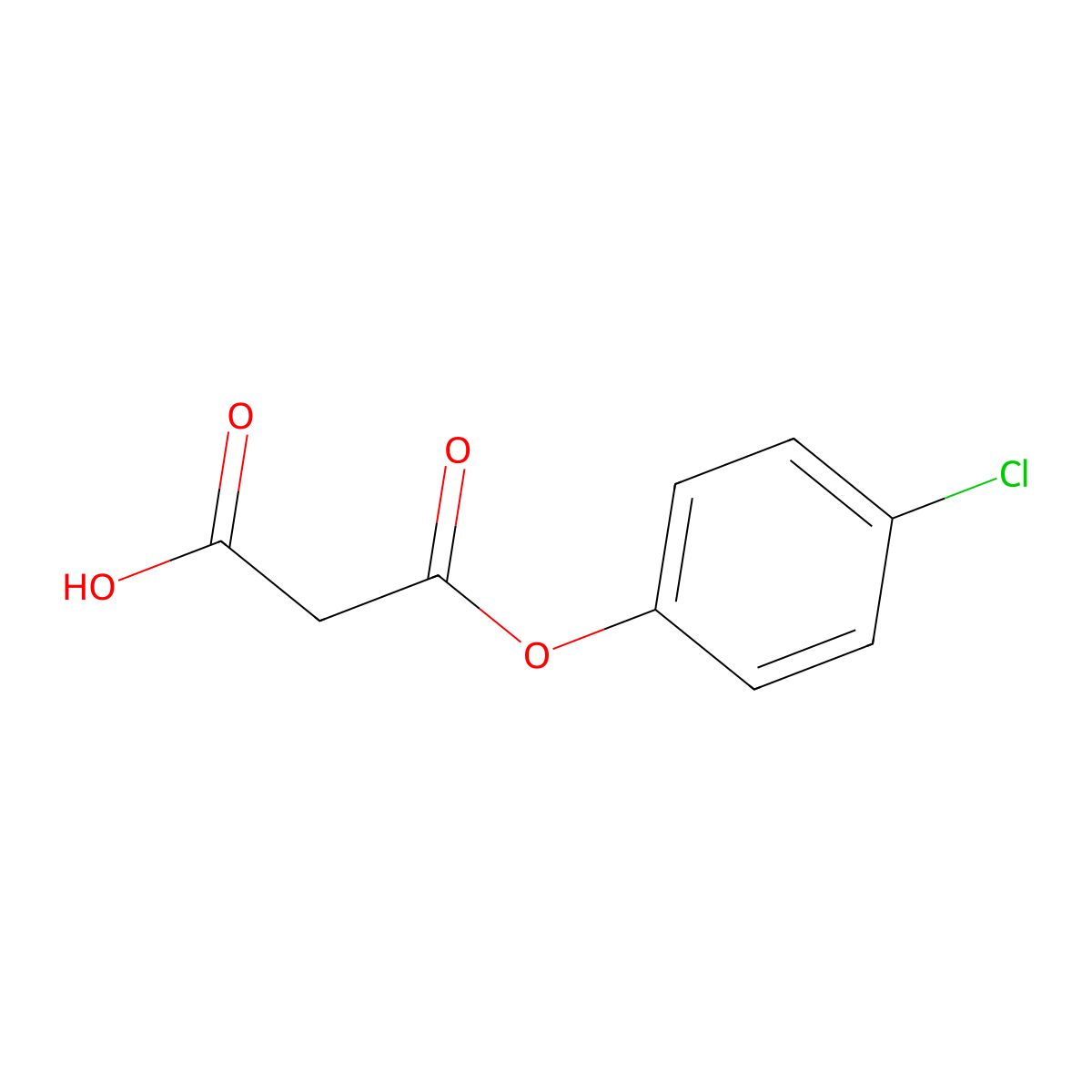 3-(4-Chlorophenoxy)-3-oxopropanoic acid molecular structure, CAS 60179-40-0
