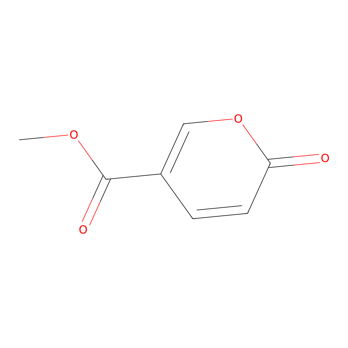 Methyl coumalate molecular structure, CAS 6018-41-3