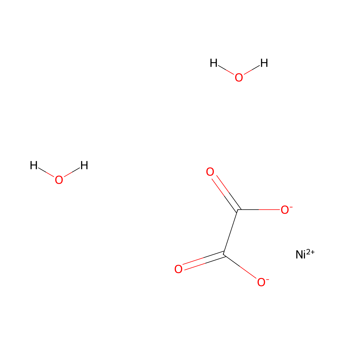 nickel(II) oxalate dihydrate molecular structure, CAS 6018-94-6