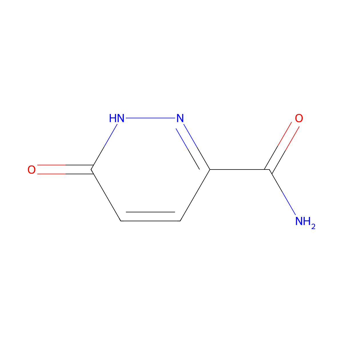 6-Oxo-1,6-dihydropyridazine-3-carboxamide molecular structure, CAS 60184-73-8