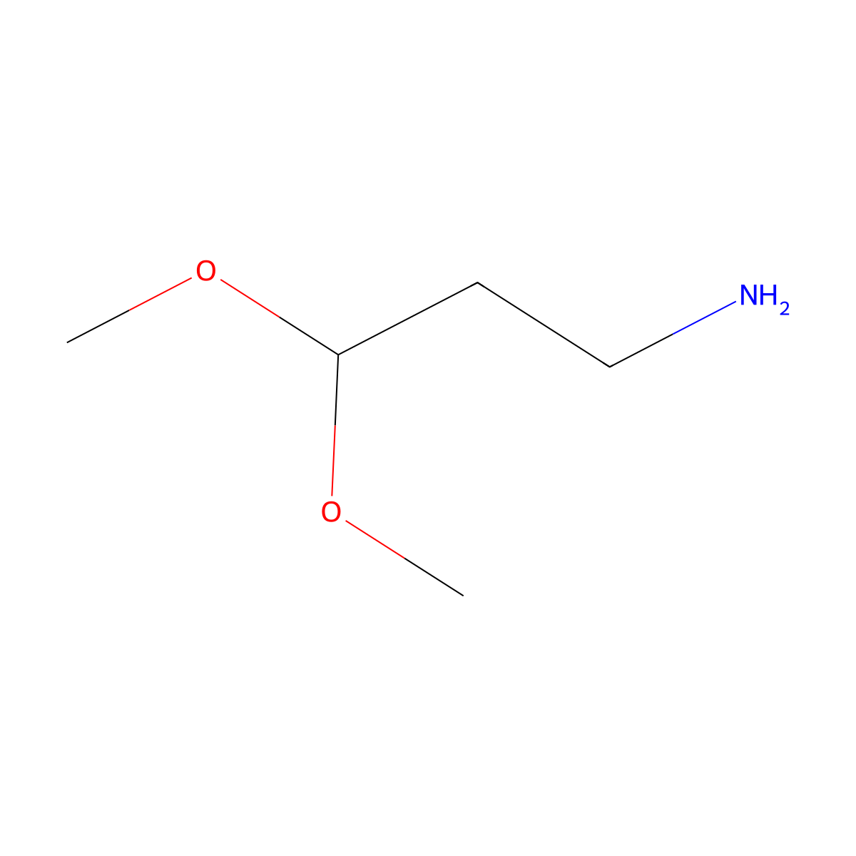3,3-Dimethoxypropan-1-amine molecular structure, CAS 60185-84-4