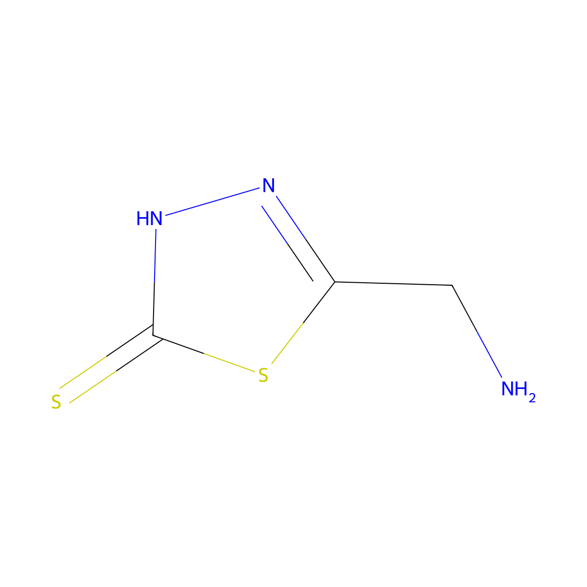 5-(Aminomethyl)-2,3-dihydro-1,3,4-thiadiazole-2-thione molecular structure, CAS 60186-57-4
