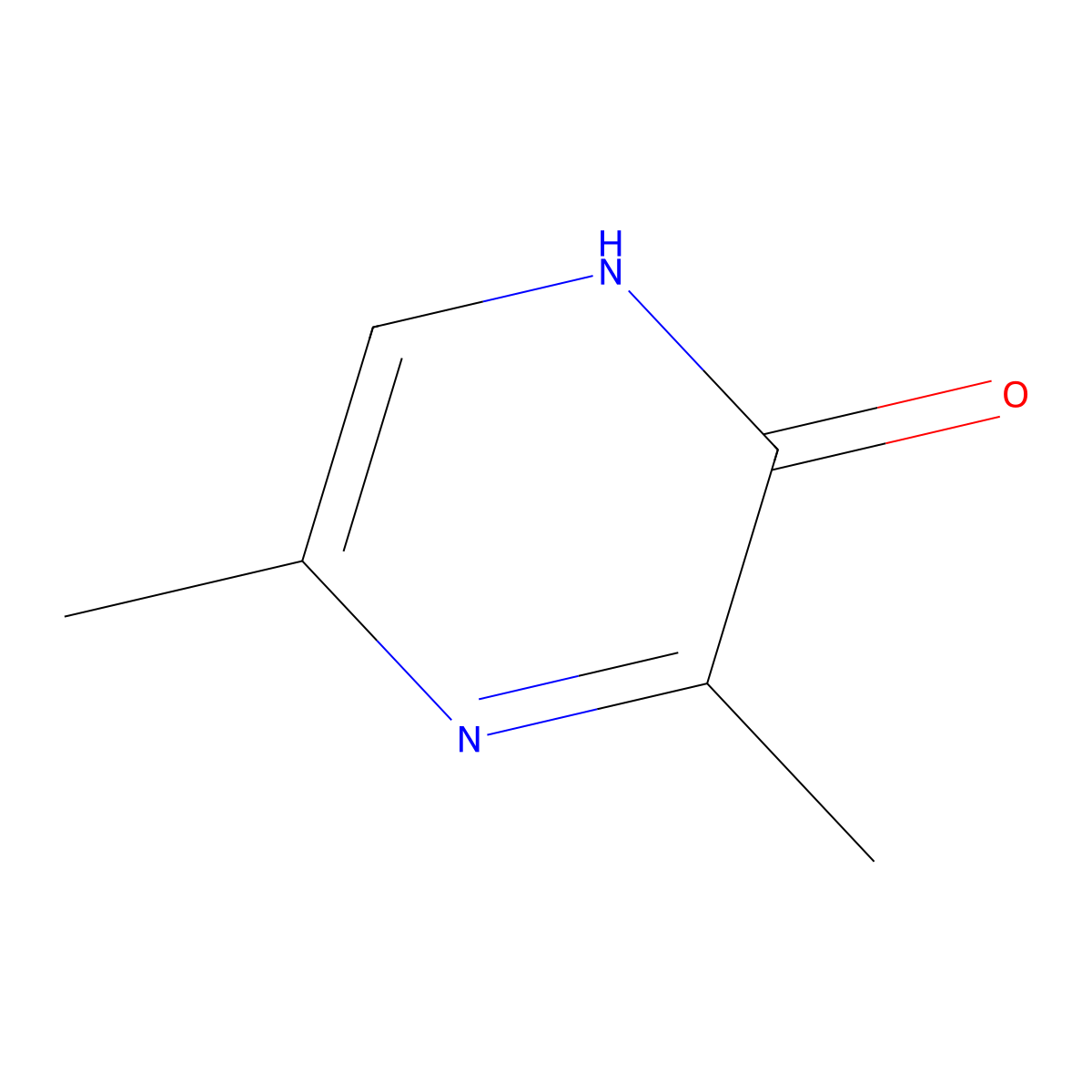3,5-Dimethyl-1H-pyrazin-2-one molecular structure, CAS 60187-00-0