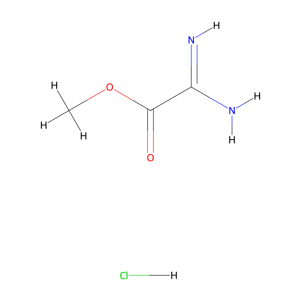Carbomethoxyformamidine hydrochloride molecular structure, CAS 60189-97-1