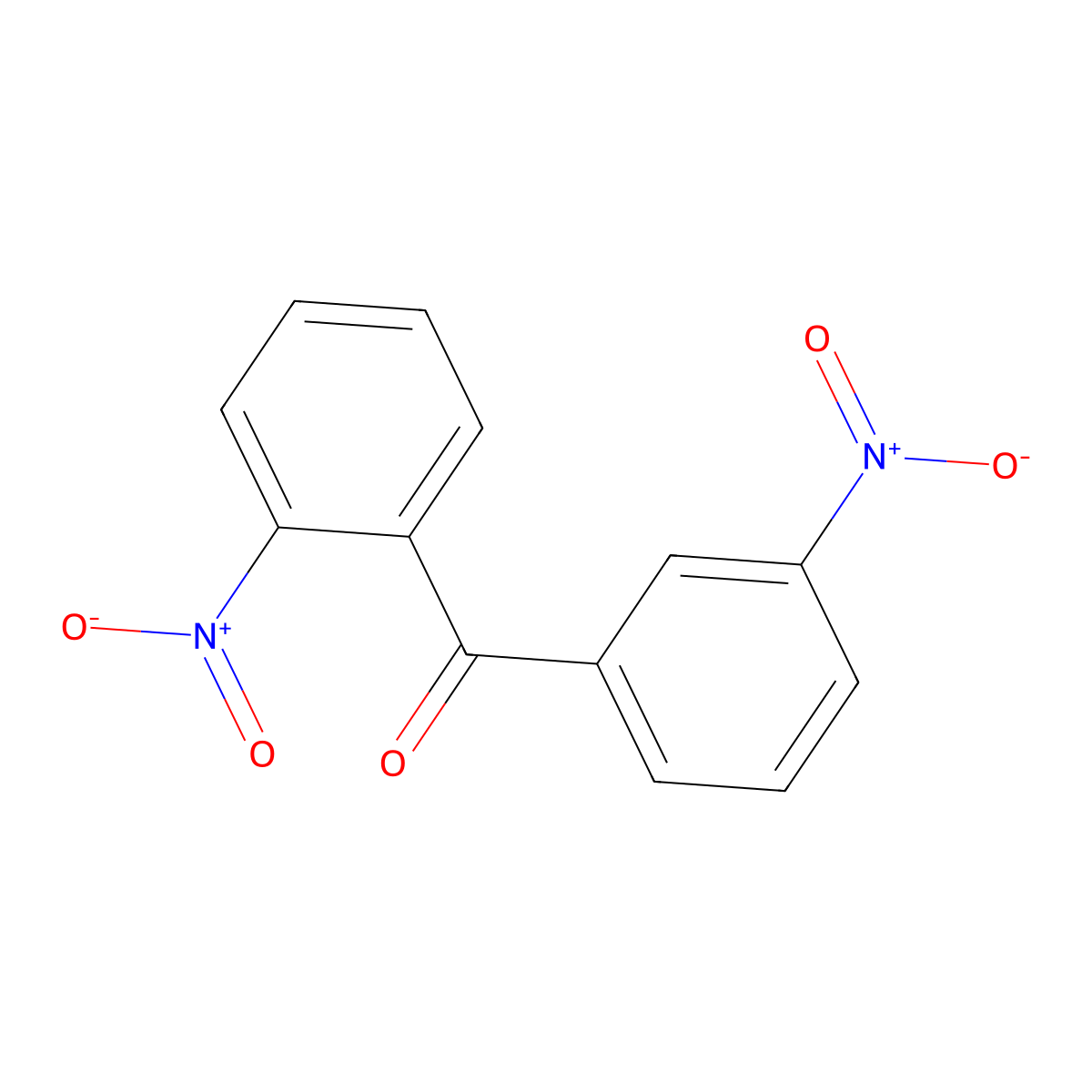 (2-Nitrophenyl)(3-nitrophenyl)methanone molecular structure, CAS 60191-42-6