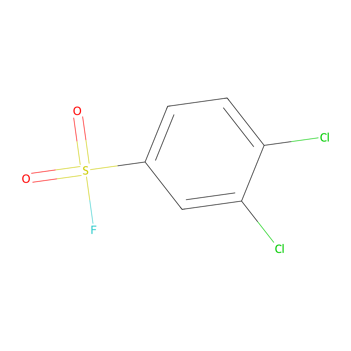 3,4-Dichlorobenzenesulfonyl fluoride molecular structure, CAS 60191-50-6