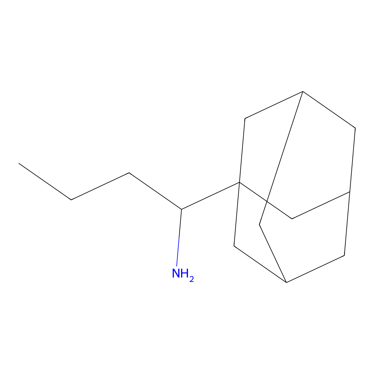 1-(1-Adamantyl)butan-1-amine molecular structure, CAS 60196-91-0
