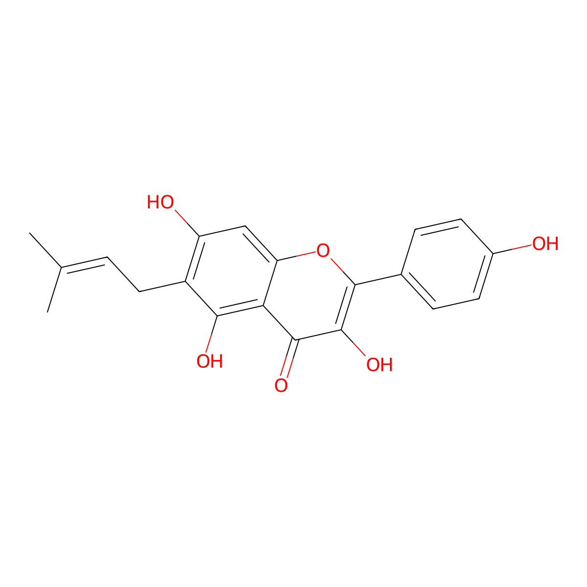 Licoflavonol molecular structure, CAS 60197-60-6
